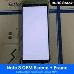 Discount Original Oem For Samsung Galaxy Note 8 Lcd Touch Screen W/ Midframe Open. Price: $100.00.