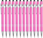 12 Pieces Pink Ballpoint With Stylus Tip, Stylish Pen, Premium New. Price: $12.99.