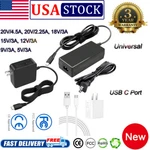 Universal Usb-c Type-c Ac Adapter Power Pd Laptop Wall Charger Cable Cord 90W New. Price: $11.99.