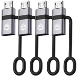 Jadebones 4 Pack Usb Female To Micro Adapter Converter Grey New. Price: $10.11.