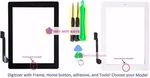 Touch Glass Screen Digitizer Replacement Part With Home Button Frame For Ipad 4 New. Price: $38.65.