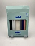 Onn Stylus Set 10 Pack Multicolor Universal Anti-scratch Lightweight Ergonomic Open. Price: $10.00.