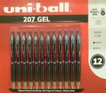 (12) Uni-ball 207 Gel Pens, Medium Point (0.7 Mm) New. Price: $15.99.