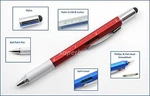 Red 5 IN1 Pen Stylus Ruler Spirit Level Screwdriver Repair Blue Ink Tool New. Price: $8.16.