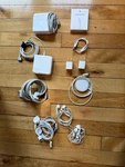 Apple Accessory Lot Genuine Magsafe Chargers Earpods Pencil Tips Bricks Untested Used. Price: $95.00.