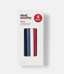 Deal Worthy Stylus Set - Black, Red, Blue, White 4 Pack New In Box. Price: $7.99.