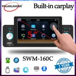 Single 1DIN 5" Setero Touch Screen Radio Android Auto Carplay Mirror Link Bt New. Price: $40.50.