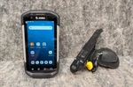 Zebra TC720L Mobile Barcode Scanner Touch Computer + Trigger Grip, Battery Used. Price: $279.99.