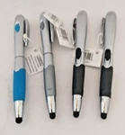 (4) 3-IN-1 Touch Screen Stylus Pen + Led Light For Ipad, Iphone, Smartphone Etc New. Price: $9.90.