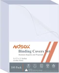 100 Pack Clear Binding Mil Polycover Report Sheets 8-1/2 X 11 Inc New. Price: $22.76.