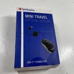 Verbatim Wired Optical Usb-c Mini Mouse Plug & Play Corded Small Travel New. Price: $17.99.