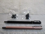 Capacitive Stylus Pens, Rubber Tips 2-IN-1 Series. Black And Rose New. Price: $12.49.