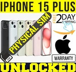 Apple Iphone 15 Plus 128GB 256GB (unlocked) Physical Sim Tray (A3094) Sealed New. Price: $696.95.