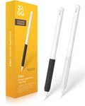 Zagg 2-PACK Silicone Grips For Apple Pencil 1ST 2ND Gen Usb-c Black White Open. Price: $12.99.