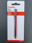 Staples Universal Slim Stylus 51149, Radiant Red New. Price: $14.98.