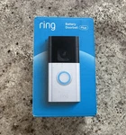 Ring Battery Doorbell Plus Security Camera Satin Nickel Brand New Sealed. Price: $69.88.