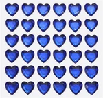 Meccanixity 144 Pcs Heart Rhinestone 10MM Self Adhesive Gems Small, Dark Blue New. Price: $11.05.