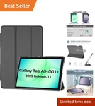 Snug-fitting Protective Folio Case For 11" Galaxy Tab A11/A9 Plus Modern Look New. Price: $16.24.