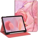 Fintie Ipad 11TH/10TH Gen Case With Pencil Holder & Pocket, Marble Pink Cover New. Price: $31.87.