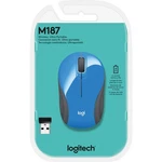 Logitech - M187 Wireless Optical Mini Mouse With Nano Receiver Blue New. Price: $17.95.