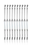 Ampen Detachable Elastic Coil-style Lanyard Replacement (10-PACK) Black New. Price: $16.73.