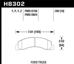 Hawk Performance HB302Y.700 Disc Brake Pad Set New. Price: $160.19.