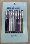 10 Pack Stylus Set By Add Onn. Multicolor Lightweight Anti-scratch Brand New. Price: $8.99.