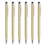 Meccanixity 6PCS Metal Stylus Pen Ballpoint 2 1 Universal Gold New. Price: $17.99.
