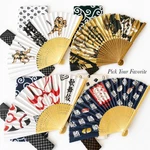 Japanese Sensu Fan Set Sushi Kabuki Fujin Raijin Sumo Folding Tenugui Towel New. Price: $22.99.