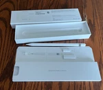 Genuine Apple Pencil Model A1603 MYQW3AM/A With Box Used. Price: $32.00.