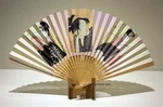 Japan/japanese Washi Paper/bamboo Sensu Folding Fan Bijin Ga/sharaku/kabuki/sumo Open. Price: $26.55.