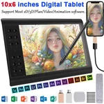2026 10X6" Digital Graphics Drawing Tablet Artist Board Pad Painting With Pen New. Price: $54.65.