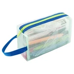 Kelifang Transparent Mesh Pencil Case, 20X10X5.5CM (7.9"X3.9"X2.2"), Green New. Price: $8.62.