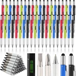 Yeaqee 40 Pcs Gifts For Adult MEN:6 In 1 Multi Tool Pens With Refills Ruler Leve New. Price: $53.03.