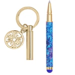 Lilly Pulitzer Keychain Stylus Tip, Black Ink Ballpoint Pen, Mini New. Price: $27.97.