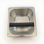 Espresso Stainless Steel Knock Box, Tamper Station, 12 Oz Frothing Pitcher, Open. Price: $28.00.
