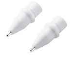 Elecom P-TIPAP01 Replacement Nibs For Apple Pencil, Set Of 2, Metal, Extra Fine, New. Price: $20.00.