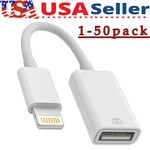 Camera Usb Female Otg Connector Adapter Cable For Apple Iphone Ipad Ipod Lot New. Price: $158.52.