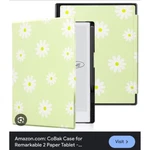 Cobak Case For Remarkable 2 Paper Tablet Cover With Pen Holder Daisy Green New. Price: $9.00.