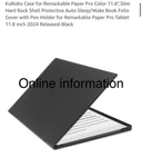 Kuroko Case For Remarkable Paper Pro Color 11.8",SLIM Hard Back Shell (black) New. Price: $6.69.