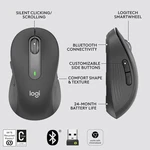 Logitech Black / M650L Grey Wireless Bluetooth Mouse Nuovo. Price: $38.89.