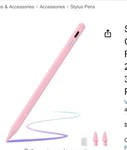 Stylus For 10/9/8/7/6TH GEN10 Mins Fast Charge Apple Pencil Ipad... Used. Price: $42.00.