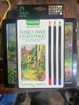 Crayola Signature Blend & Shade Colored Pencils (24) Vibrant Colors New. Price: $14.00.