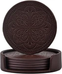 Coasters,pu Leather Bar Beer Beverage For Drinks Set 1-COFFEE New. Price: $14.76.