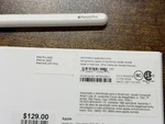 Apple Pencil Pro (A2538, MXD3AM/A) Open. Price: $89.00.